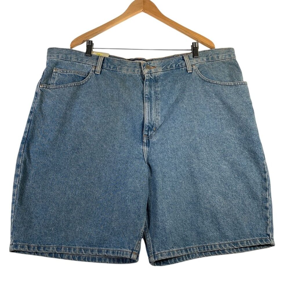 Roundtree & Yorke Denim Shorts Mens 46 Big Blue Jean Loose Fit 5 Pocket 9" NWT